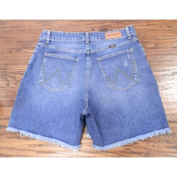 Wrangler 5" Relaxed High Rise Jean Shorts Size 12M NWT - Picture 2 of 3